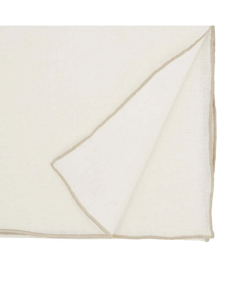 Saro Lifestyle Stonewashed Stitched Edge Table Runner, 16"x72"