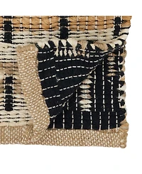 Saro Lifestyle Tailored Stripe Table Runner, 14"x72"