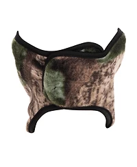 Muk Luks Men's Unisex Neo Fleece Half Mask, Black, One