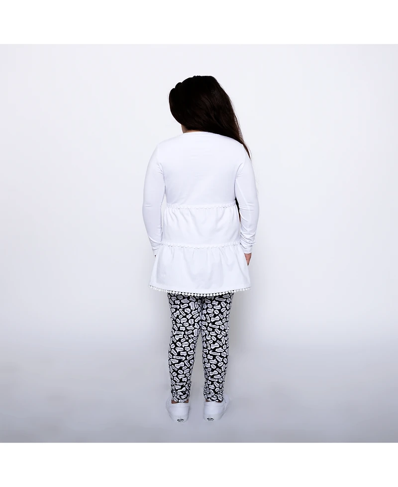 Mixed Up Clothing Girls Tiered Tunic and Legging Set
