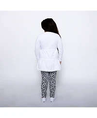 Mixed Up Clothing Girls Tiered Tunic and Legging Set