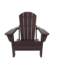 WestinTrends Adirondack Folding Chair with Ottoman and Side Table Set