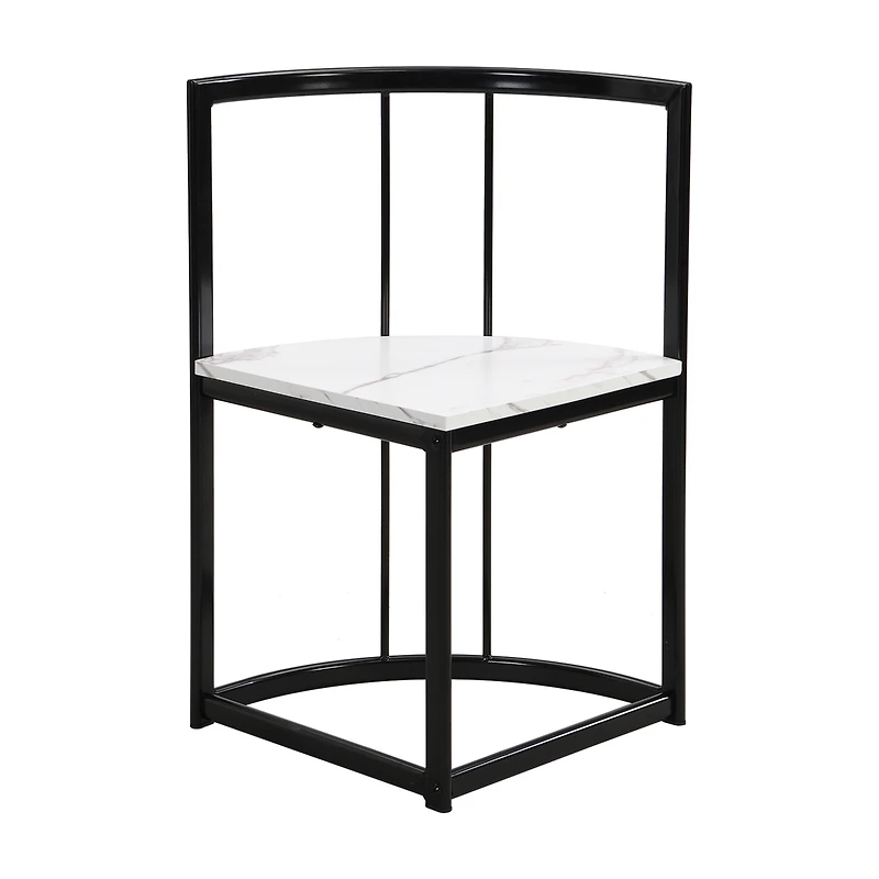 Streamdale 7-Piece Compact Marble Dining Set