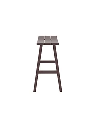 WestinTrends Outdoor Patio Adirondack Bar Height Stool Saddle Seat Chair Set of 2