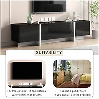 Streamdale Furniture Modern Rectangle Tv Stand for TVs Up To 80"