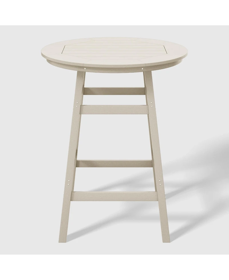 WestinTrends Outdoor 35" Hdpe Round Patio Bar Height Table