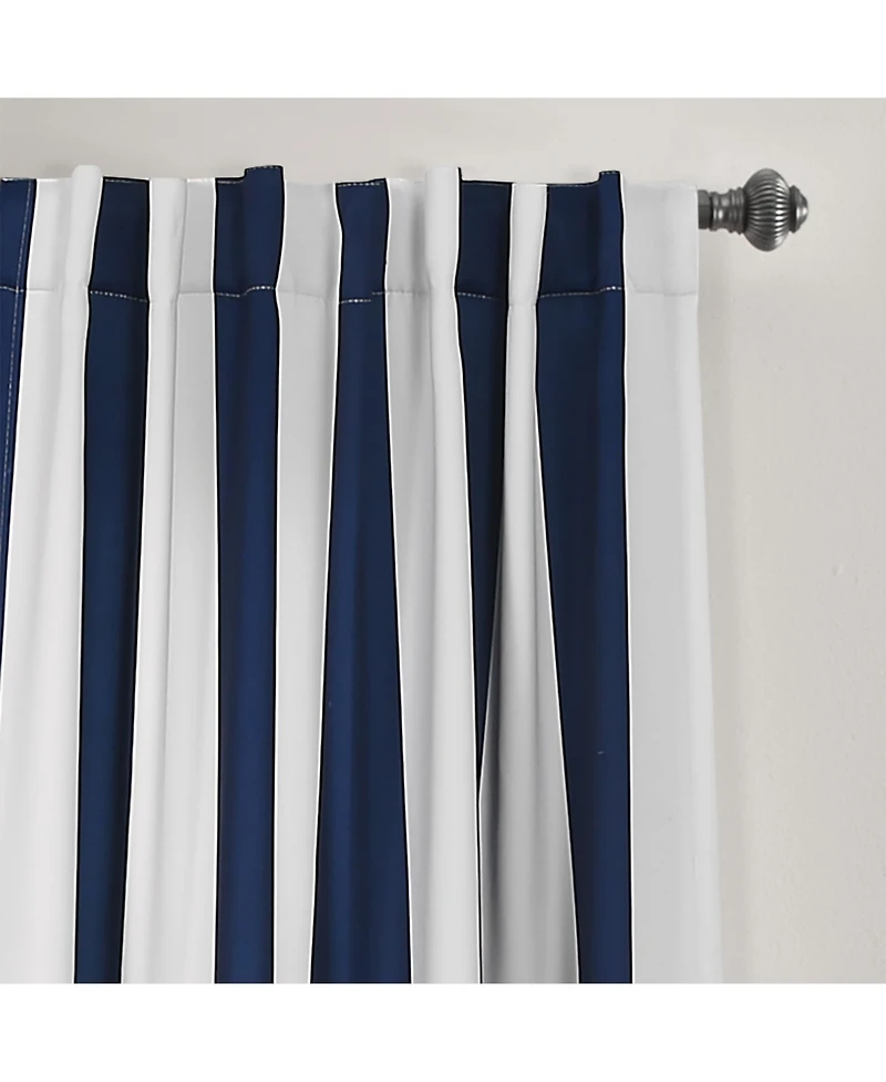Lush Decor Wilbur Stripe Light Filtering Window Curtain Panels