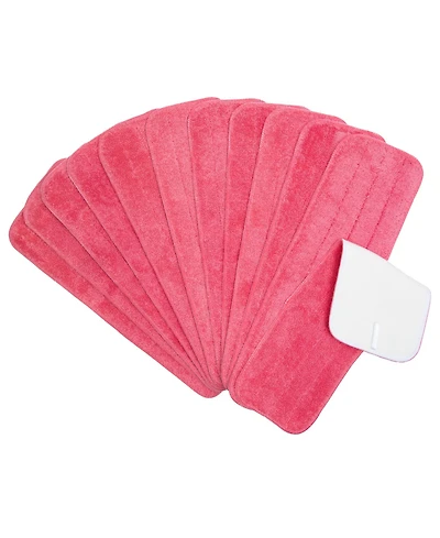 Arkwright Home Microfiber Flat Wet Mop Refills (12 Pack) - 18", Color Options