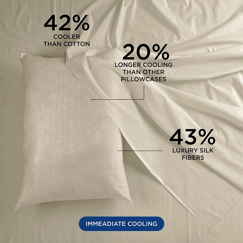Night Cooling Silk Pillowcase