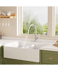 Mondawe 360° Swiveling Kitchen Fucets with Pull Down Spray Kitchen Sink Faucet