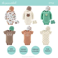 The Peanutshell Baby Boys Layette Gift Set Boys, Woodland Animals, 23 Essential Pieces, 0-3 Months