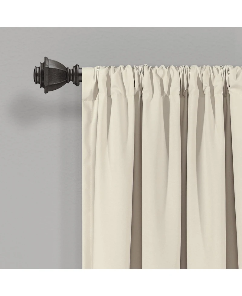 Lush Decor Allison Ruffle Window Curtain Panels