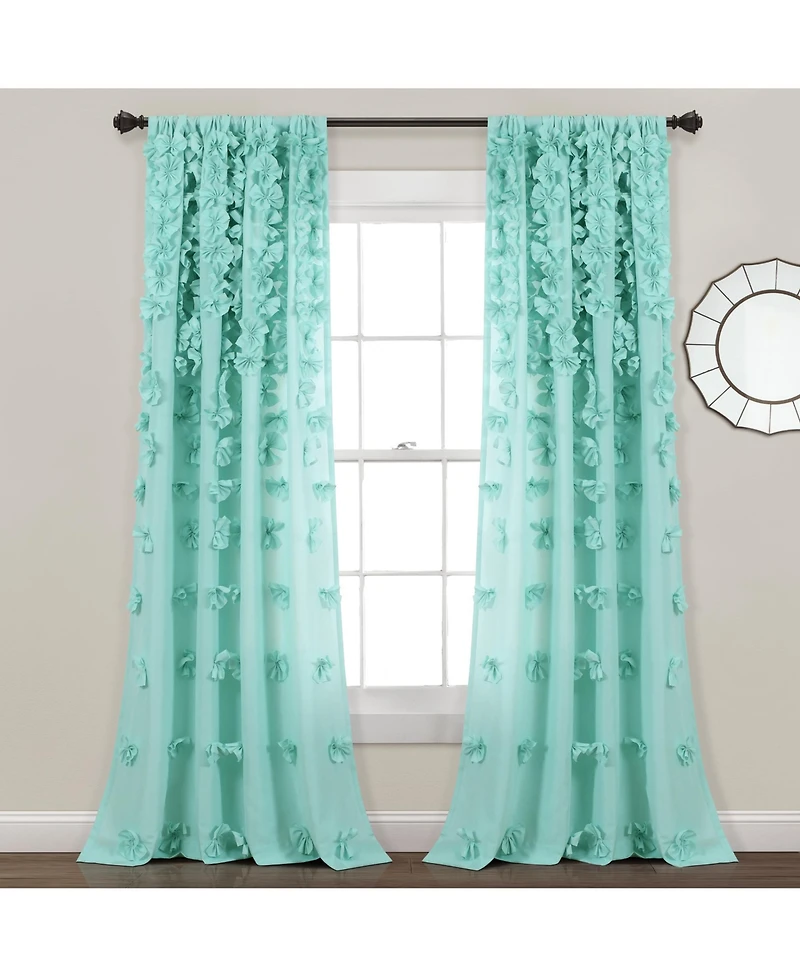Lush Decor Riley Window Curtain Panel