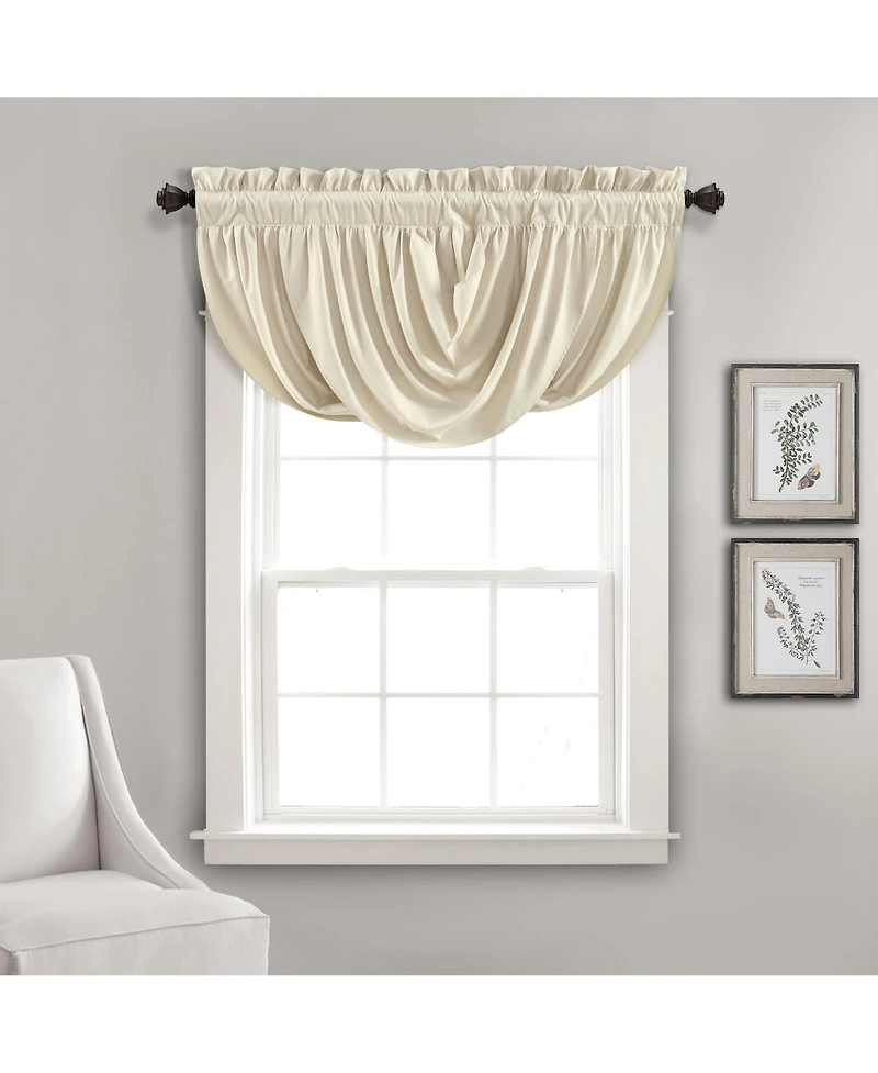 Lush Decor Lucia Window Valance - Kitchen and Bath Single Panel