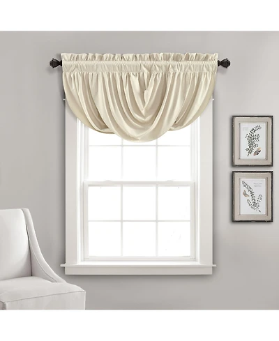 Lush Decor Lucia Window Valance - Kitchen and Bath Single Panel