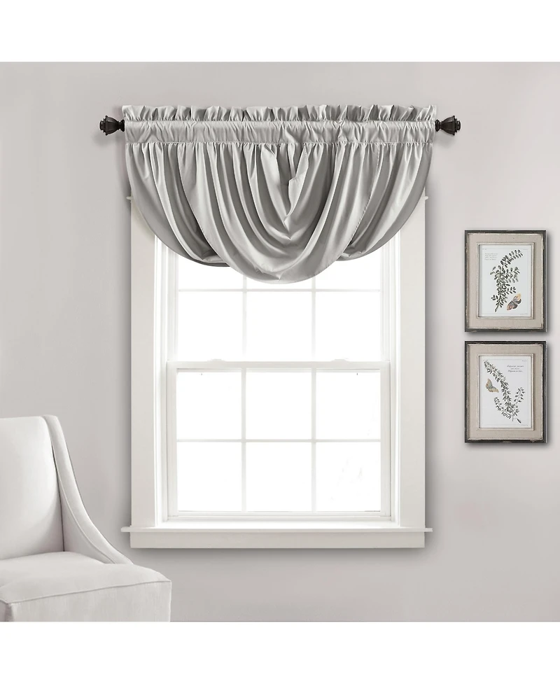 Lush Decor Lucia Window Valance - Kitchen and Bath Single Panel