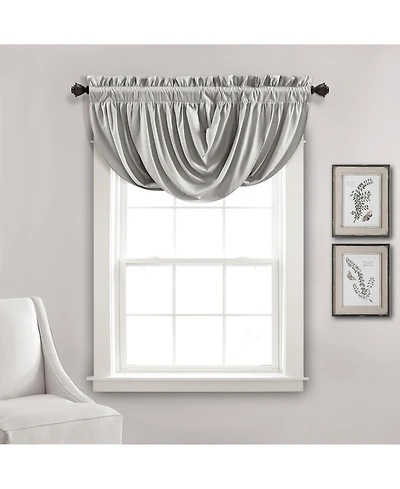 Lush Decor Lucia Window Valance - Kitchen and Bath Single Panel