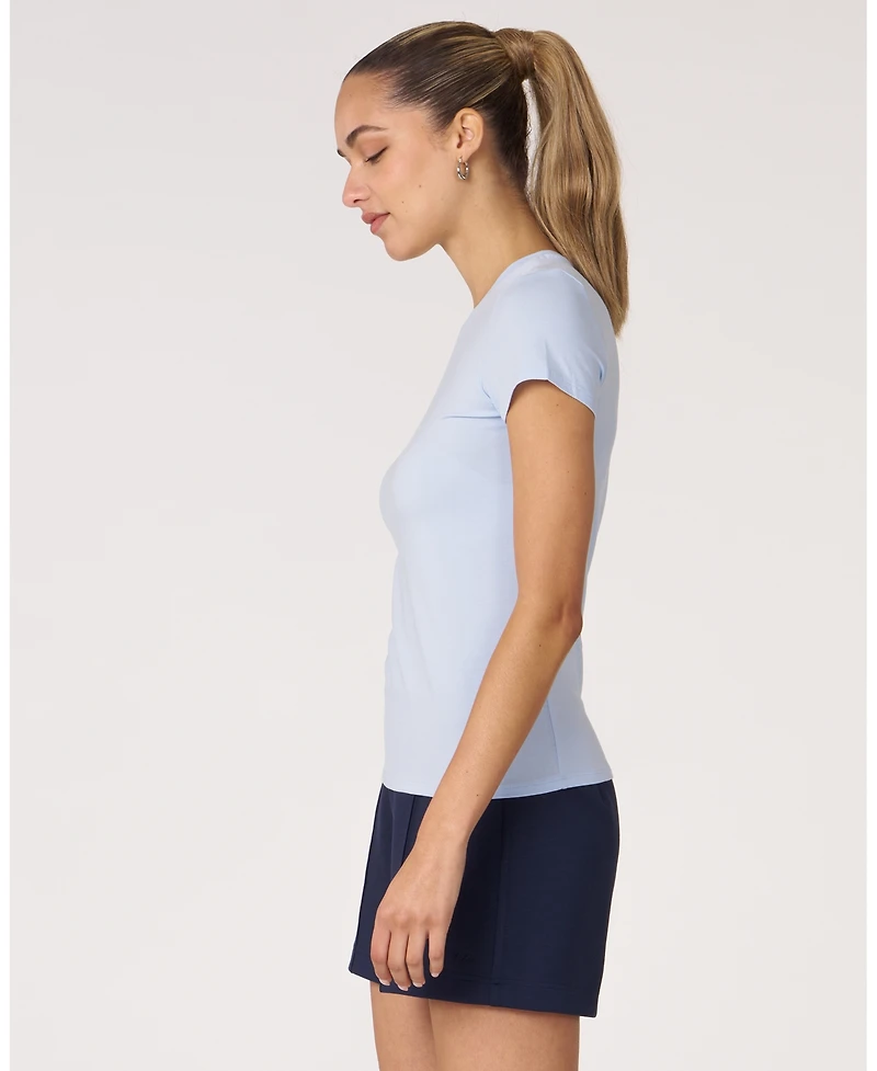 Rebody Active Women's Essentials Fitted Short Sleeve Top