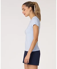 Rebody Active Women's Essentials Fitted Short Sleeve Top