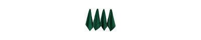 Design Imports Luxury Bar Mop Collection Chevron Dishtowel Set, 16x19", Dark Green, 4 Piece