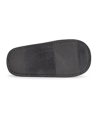 Softones By Muk Luks Unisex Adjustable Velour Slipper, Grey