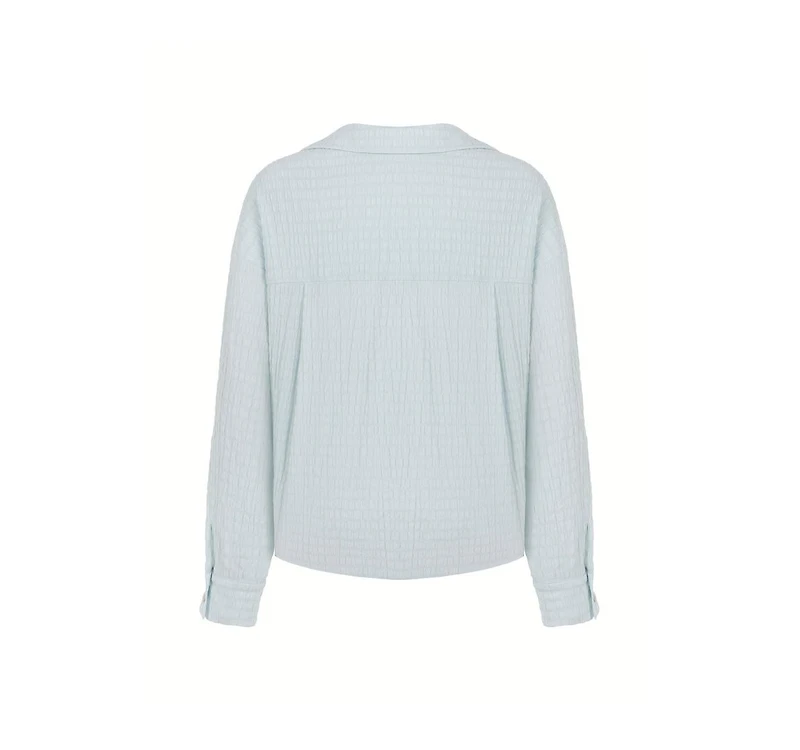 Nocturne Women's Textured Blouse with Front Knot