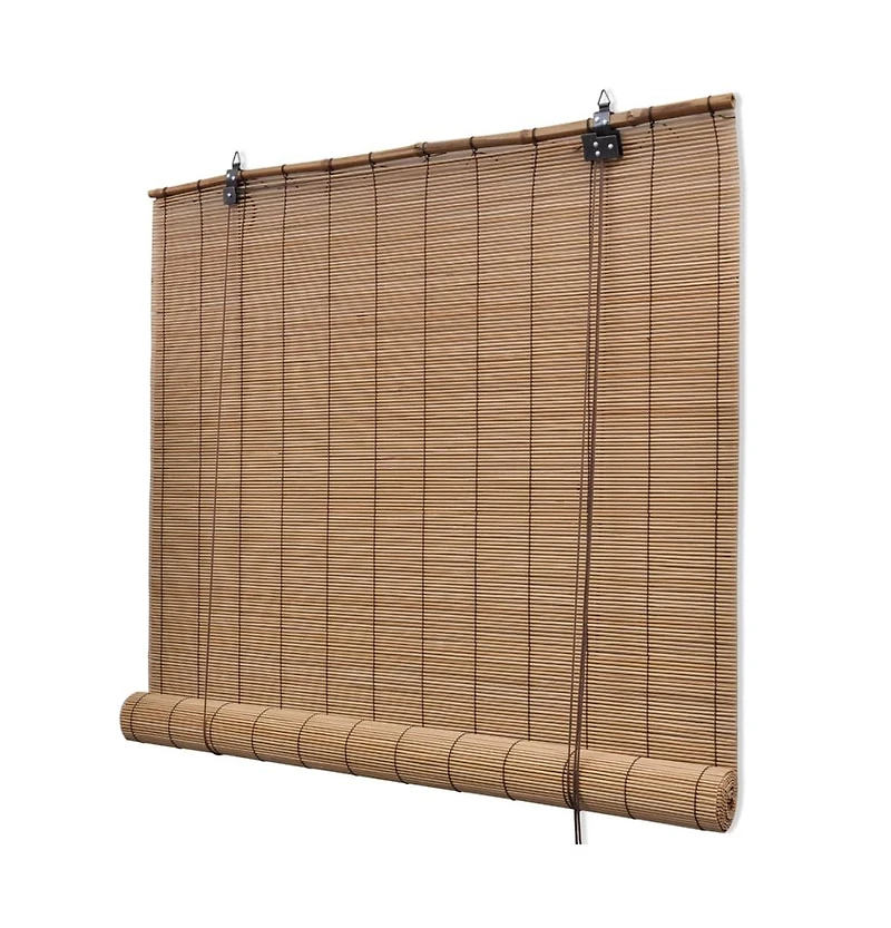 vidaXL Brown Bamboo Roller Blinds 47.2"x86.6"