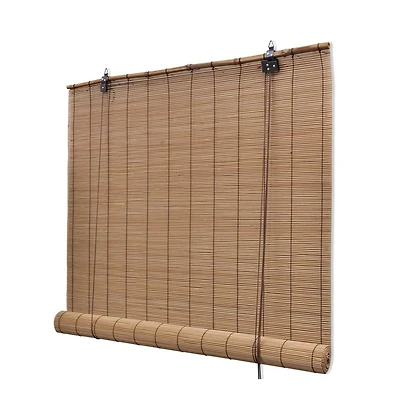 vidaXL Brown Bamboo Roller Blinds 47.2"x86.6"