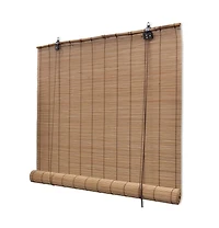 vidaXL Brown Bamboo Roller Blinds 47.2"x86.6"