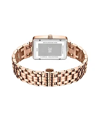 Jbw Women's Mink Diamond (1/8 ct.t.w.) 18K Rose Gold Plated Stainless Steel Watch
