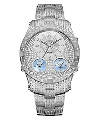 Jbw Men's Jet Setter Iii Diamond (1 ct.t.w.) Stainless Steel Watch