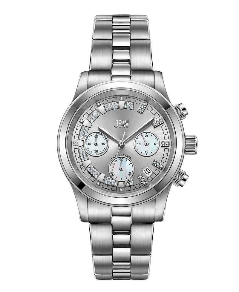 Jbw Women's Muse Diamond (1/5 ct.t.w.) Stainless Steel Watch