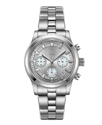 Jbw Women's Muse Diamond (1/5 ct.t.w.) Stainless Steel Watch