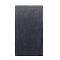 Streamdale Farmhouse Style 4-Door Storage Cabinet in Distressed Black