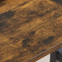 Simplie Fun Rustic Dining & Bar Set, Industrial Style, 43.3"L X23.6"W X 29.9"H