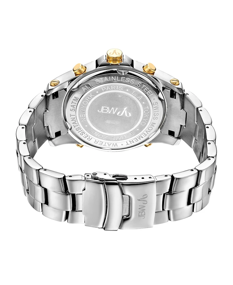 Jbw Men's Jet Setter Diamond (2 ct.t.w.) Stainless Steel Watch