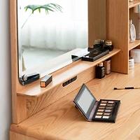 Dresser Table dresser 100% solid oak table desk top table dresser compact dresser accessories storage width 90cm storage drawer natural wood natural