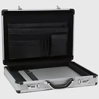 Alpine Swiss Executive Aluminum Briefcase Padded Laptop Briefcase For Men Hard Shell Attache Case Combo Lock Business Case