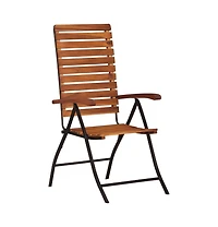 vidaXL 2 pcs Reclining Patio Chairs Solid Wood Acacia