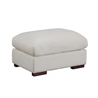 Streamdale Furniture Tatman Linen Blend Sectional With 2 Ottomans