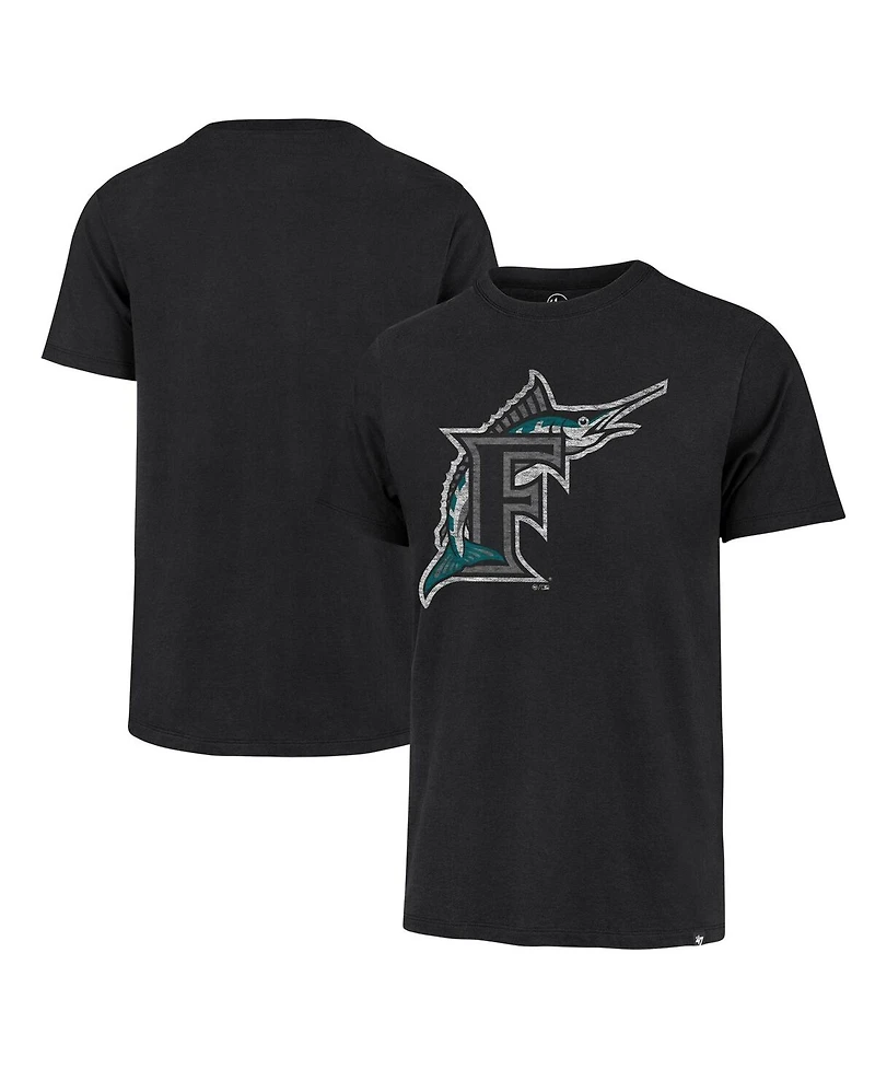 47 Brand Men's Black Miami Marlins Premier Franklin T-Shirt