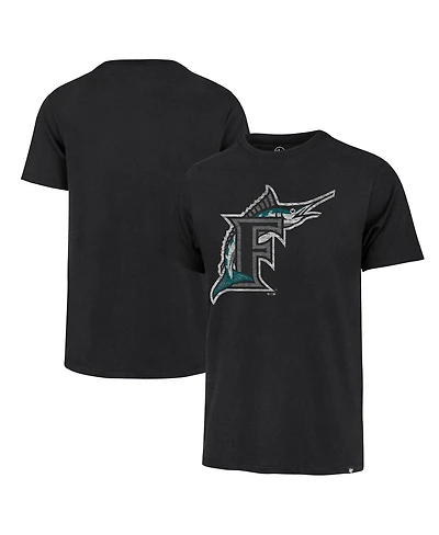 47 Brand Men's Black Miami Marlins Premier Franklin T-Shirt