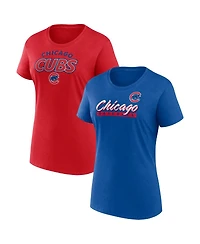 Fanatics Women's Royal/Red Chicago Cubs Risk T-Shirt Combo Pack