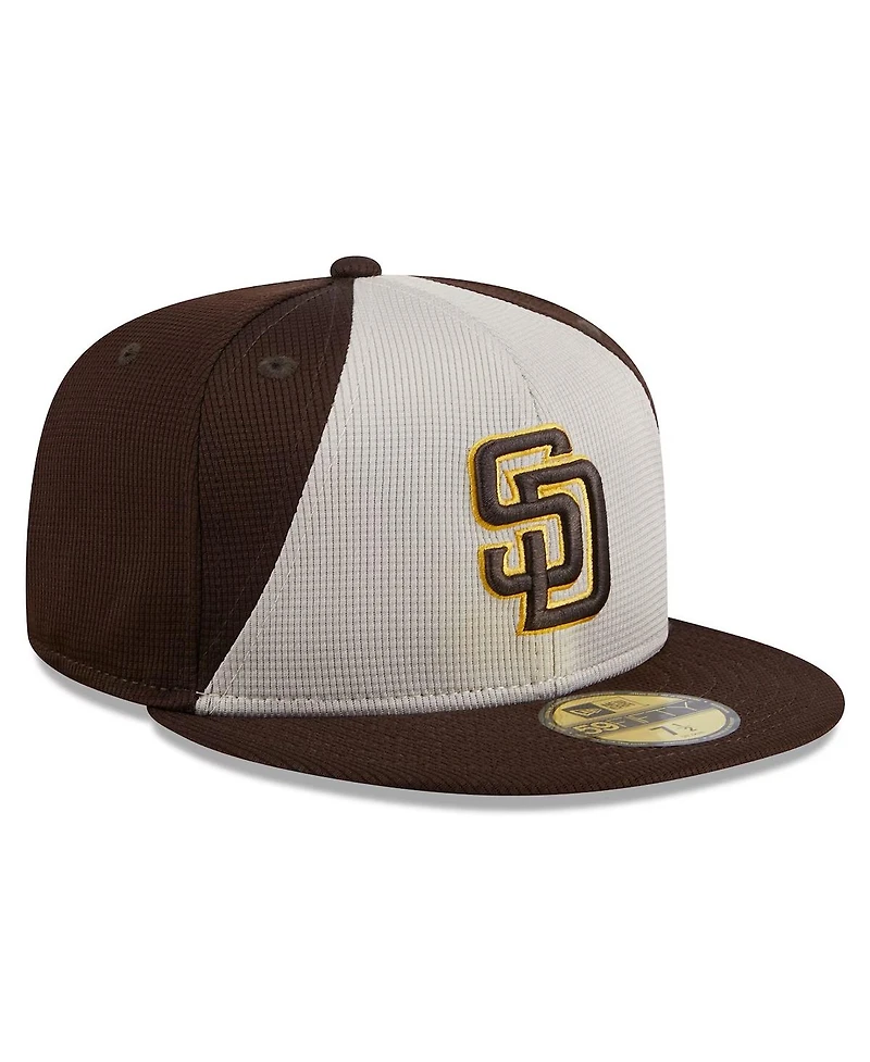 New Era Men's Brown San Diego Padres 2024 Batting Practice 59FIFTY Fitted Hat