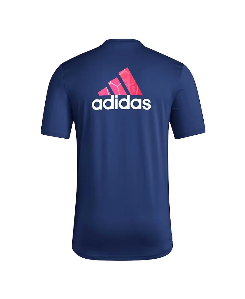 Adidas Men's Navy St. Louis City Sc Local Pop Aeroready T-Shirt