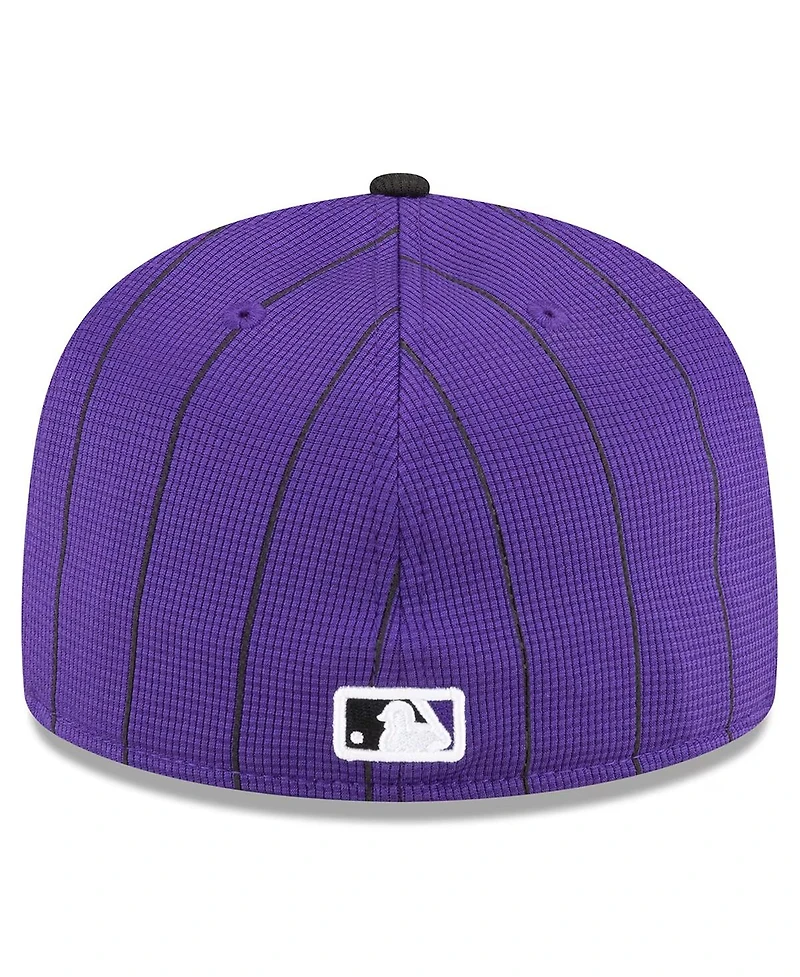 New Era Men's Purple Colorado Rockies 2024 Batting Practice 59FIFTY Fitted Hat