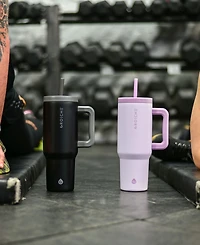 Grosche 40oz Insulated Tumbler with Straw and Handle