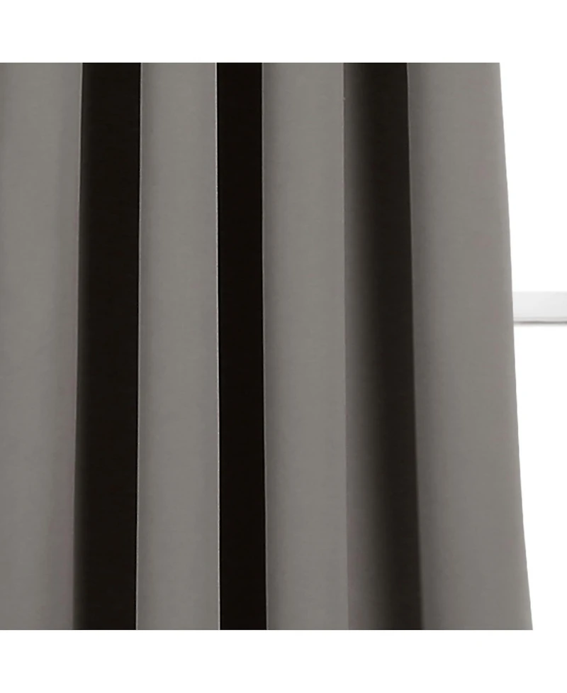 Lush Decor Insulated Grommet Blackout Linen Window Curtain Panel