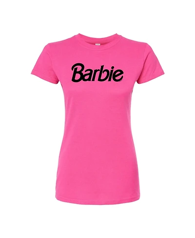 Hybrid Apparel Trendy Juniors Barbie Logo Graphic Tee