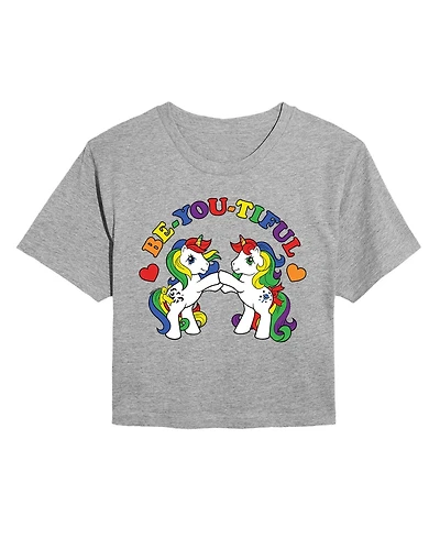 Hybrid Apparel Trendy Juniors Mlp BEyoutiful Cropped Tee